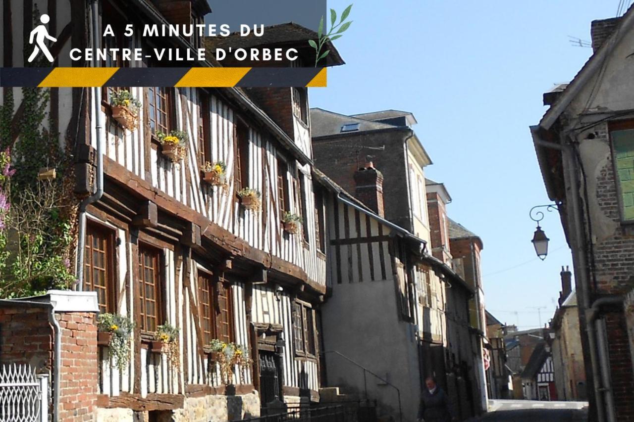 Suite Indus - Jardin, Netflix Et Parking - Le Manoir Aux Pommes Orbec Exterior foto